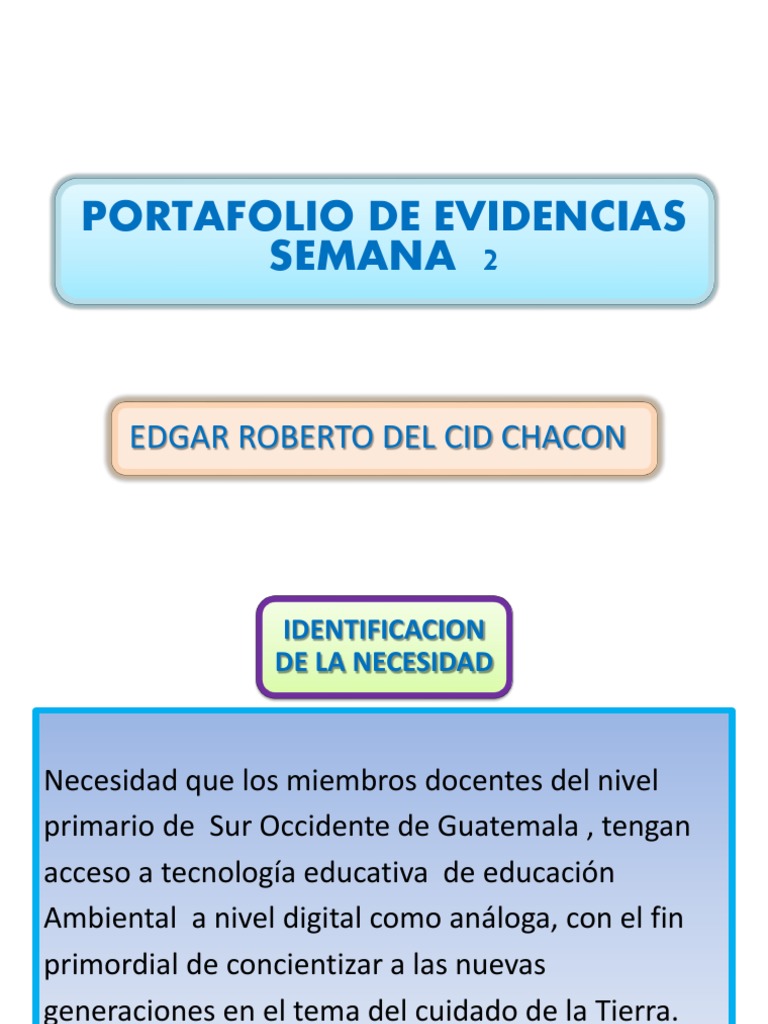 Portafolio de Evidencias Semana 2