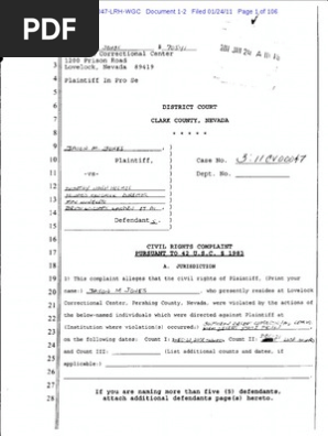 Civil Rights Complaint Form | PDF | Legal Communication | Jargon