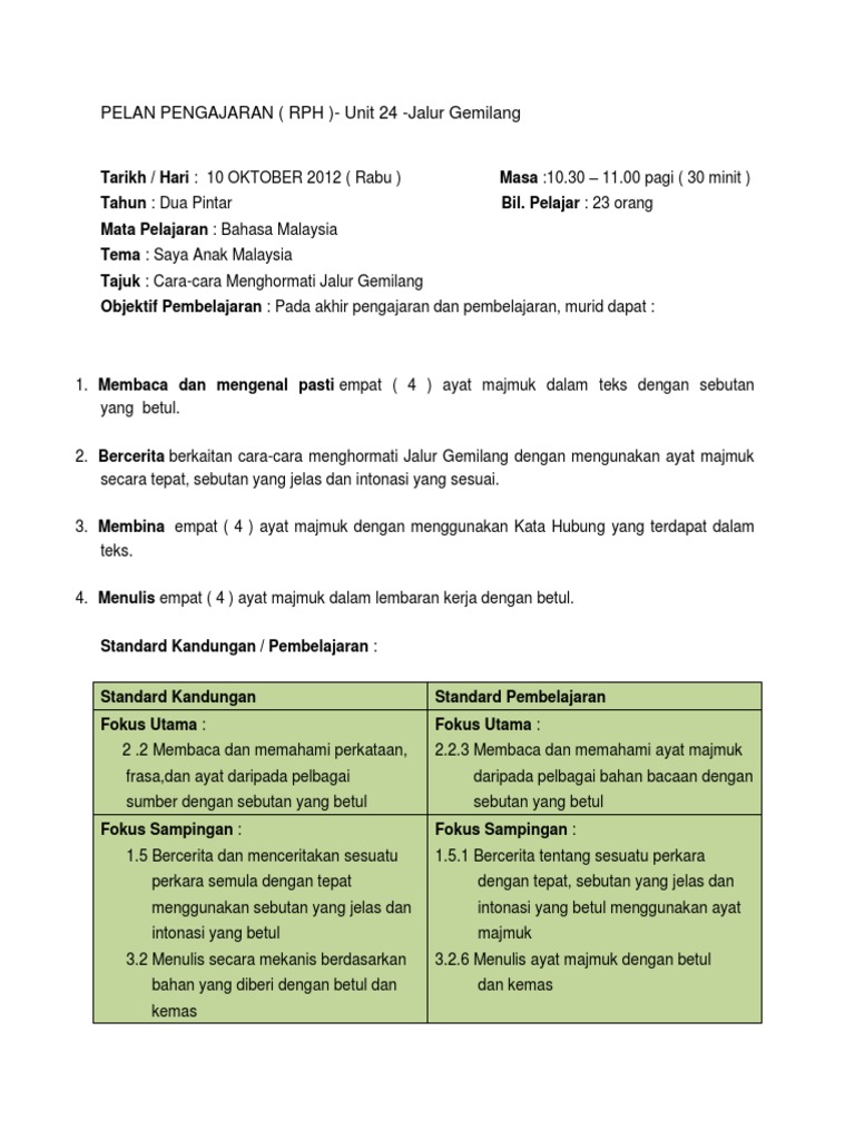 Pelan Pengajaran Pdf