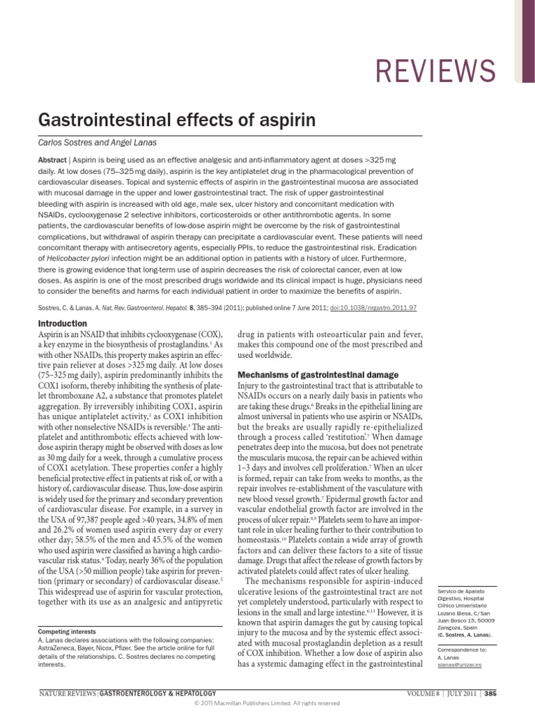 AAS - Side Effects | PDF | Aspirin | Nonsteroidal Anti Inflammatory Drug