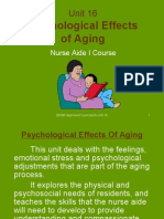 Unit 16-Psychological Effects of Aging