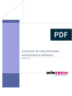 Contratto Di Fornitura Del Servizio Di Manutenzione e Assistenza Software