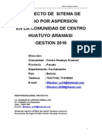 Proyecto de Sistema de Riego Por Aspersion Centro Huatuyo 2010-1