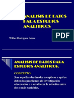 Análisis de datos para estudios analíticos