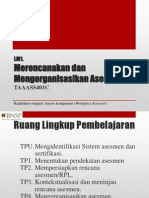 Merencanakan Dan Mengorganisasikan Asesmen