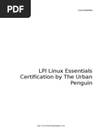 LPI Linux Essentials Certification by The Urban Penguin