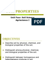 Soil Properties: Unit Four: Soil Science Agriscience I