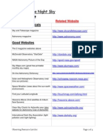 Observing Resource List PDF