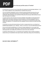 Download ComparisonContrast Essay The Birds by Chris Brown SN168674333 doc pdf