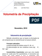 Volumetria de Precipitação-2010