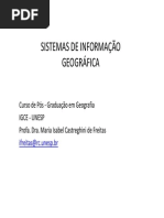 Introdução sistema de informação geografica