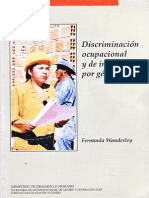 Discriminación ocupacional y de ingresos por género