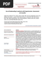 Use of biodecoding in patients with hypertension. Assessment  at 6 months