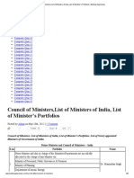 Council of Ministers,List of Ministers of India, List of Minister’s Portfolios _ Banking  Awareness.pdf