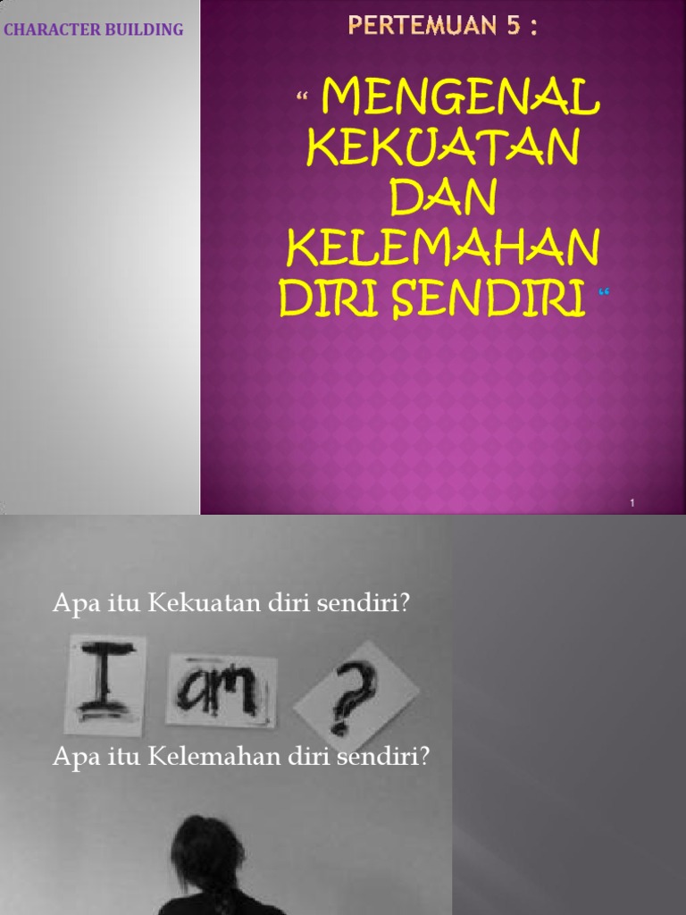 Mengenal Kekuatan Dan Kelemahan Diri Sendiri Mengenal Kekuatan Dan Kelemahan Diri Sendiri