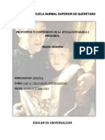Propósitos y Contenidos de La Educación Básica I PDF