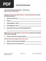 Download Anne Frank Webquest WS by TheTeachersDeskinfo SN16872509 doc pdf