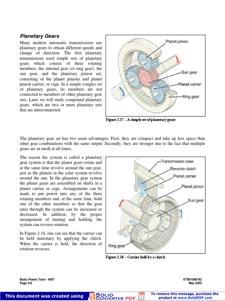 Understanding Planetary Gear Systems | PDF | Gear | Transmission ...