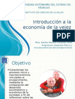 Presentación economía y vejez