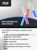 1.4 Measurements and Error