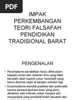 Download Impak Perkembangan Teori Falsafah Pendidikan Tradisional Barat by siti nurdiyana SN16875257 doc pdf