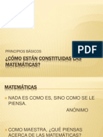 CÓMO ESTÁN CONSTITUIDAS LAS MATEMÁTICAS