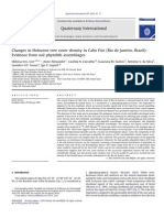 Changes in Holocene Tree Cover Density in Cabo Frio