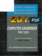 Computer Awareness MCQs Book for Bank Exams and IBPS Free Download