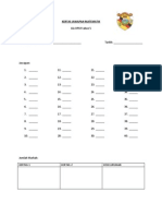 Kertas Jawapan Matematik Objektif