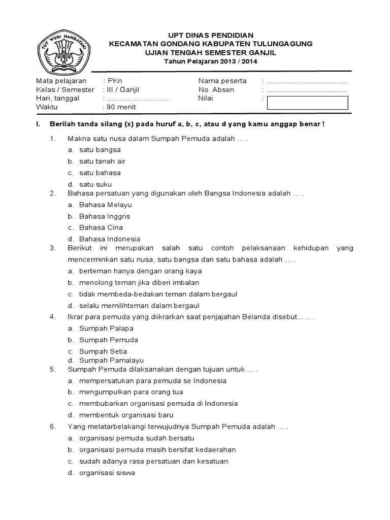 Makna Satu Nusa Dalam Sumpah Pemuda Mudah