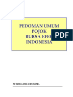 Pedoman Umum Pojok Bursa Efek Indonesia