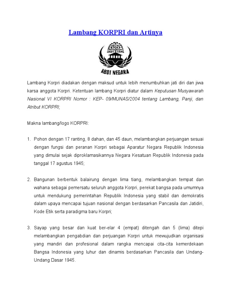 Lambang Korpri | PDF