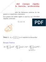 Dinámica del cuerpo rígido. momento de inercia