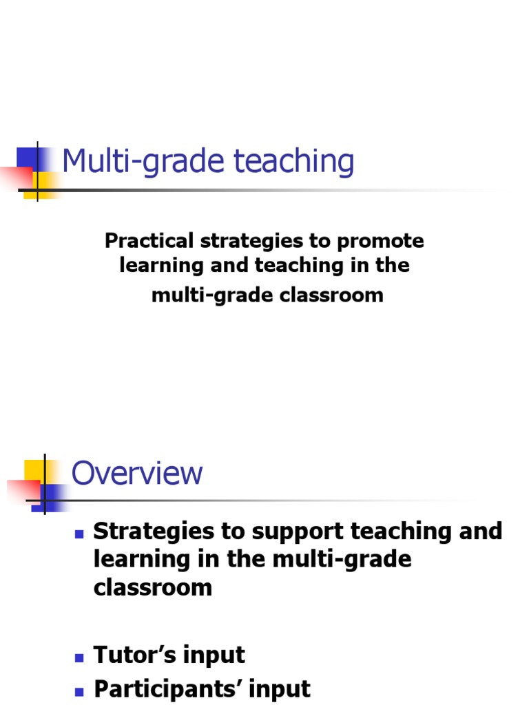 Strategies for Multi-Grade Classrooms | PDF | Curriculum ...