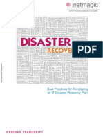 Successful IT Disaster Recovery Plan