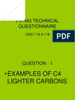 Piping Technical Questionnaire: OISD 116 & 118