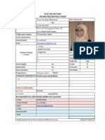 Nurul Aina Binti Muhammad: Promoter Profile Form