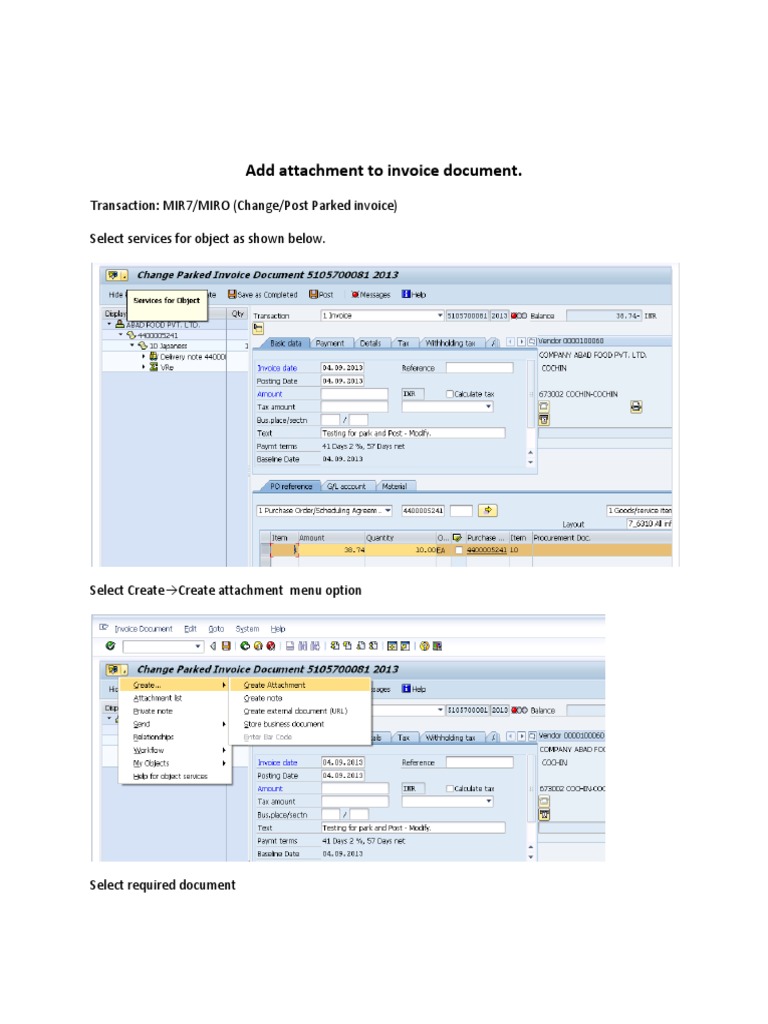 Managing Invoice Attachments in SAP | PDF