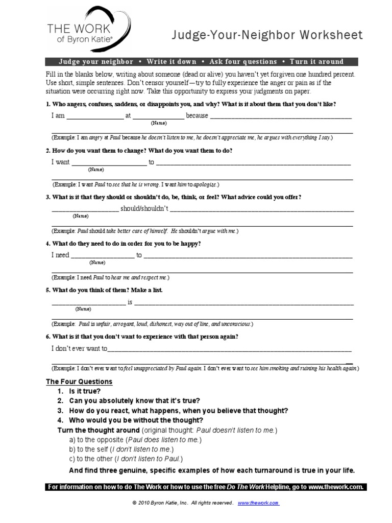 byron-katie-the-work-judgeyourneighbor-pdf-psychology-behavioural-sciences