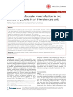 Systemic Varicella-Zoster Virus Infection in Two Critically Ill Patients in An Intensive Care Unit PDF