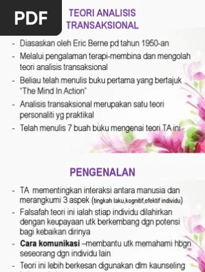 Teori Analisis Transaksional Pdf