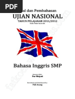 Download Soal B Inggris - UN SMP - 1 by Muhammad Khusnu SN168815120 doc pdf