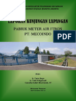 Download LAPORAN KUNJUNGAN LAPANGAN KE PABRIK WATER METER ITRON by Jakarta Water Supply Regulatory Body SN168821228 doc pdf