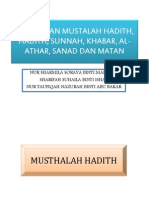 Pgrtian Mustalah Hadith