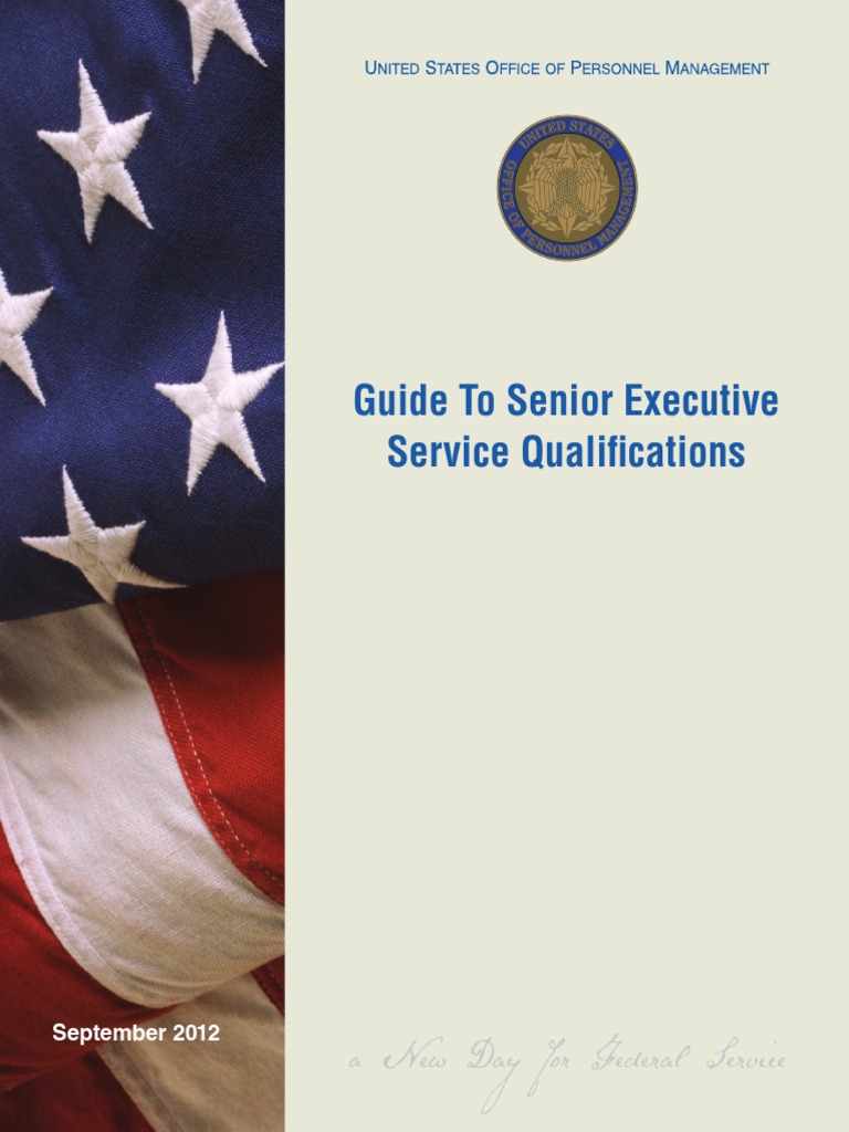 Guide to the Senior Executive Service Qualifications Competence (Human Resources) Goal