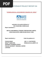 Download International and Domestic Trading of Steel by pawanludhiana SN16883522 doc pdf
