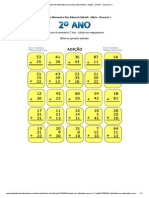 Adição sem reagrupamento - Atividade de Matemática 2o ano