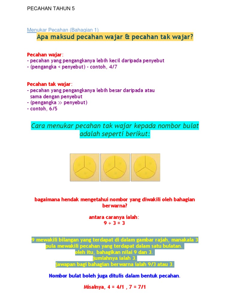 Soalan Penyelesaian Masalah Matematik Bahagi Tahun 5 