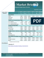 Weekly Market Briefing (September 16, 2013)