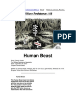 Military Resistance 11I8 Human Beast 